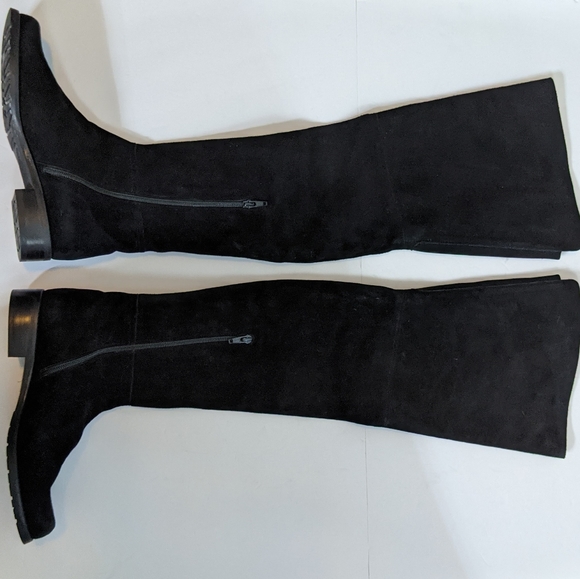 Stuart Weitzman Hilo Suede Over the Knee Boot Size 7 Black - Picture 7 of 12